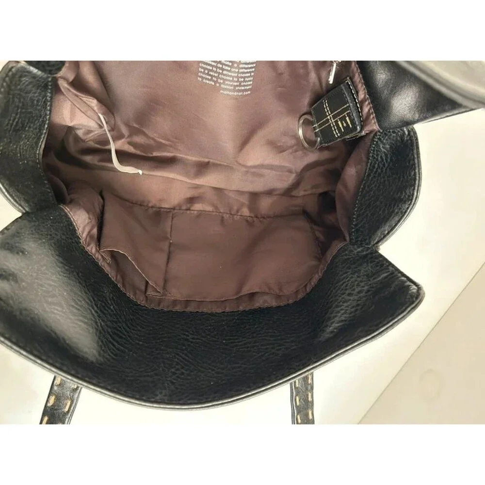 Matt & Nat baguette vegan leather cruelty free buckle strap closure vintage